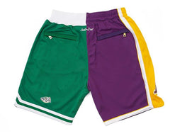 2008 Finals Lakers x Celtics Shorts (Purple/Green)