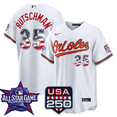 Adley Rutschman Baltimore Orioles 2026 All-Star Stars & Stripes White Stadium Stitched Jersey