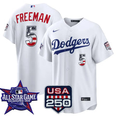 Freddie Freeman Los Angeles Dodgers 2026 All-Star Stars & Stripes White Stadium Stitched Jersey