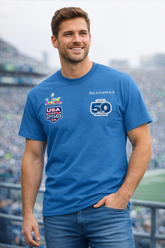 Seahawks Super Bowl LX USA 250 Seattle Football Champions Sweatshirt Tee – Seattle Seahawk Fan Crewneck