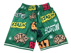 Boston Celtics Slap Sticker Green Shorts