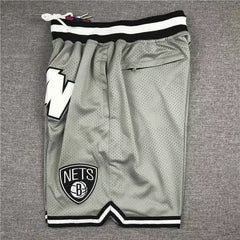 Brooklyn Nets Gray Throwback Shorts