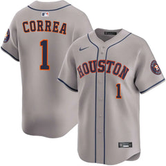 Carlos Correa Houston Astros Gray Road Limited Jersey Stitched