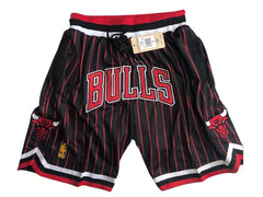 Chicago Bulls Black Stripe “BULL” Shorts