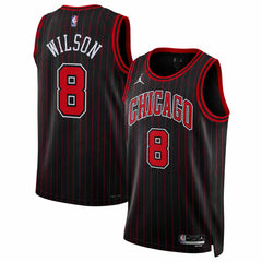Chicago Bulls 2026 Caleb Wilson Black Stitched Jersey