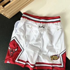Chicago Bulls White Basketball Shorts