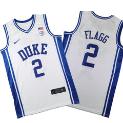 Duke Blue #2 Devils Cooper Flagg White Stitched Jersey