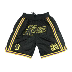 Kobe Bryant 8 24 Los Angeles Lakers KOBE Black Shorts