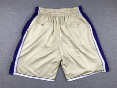 Kobe Bryant Los Angeles Lakers Hardwood Classic 1996-2016 Hall Of Fame Gold Shorts