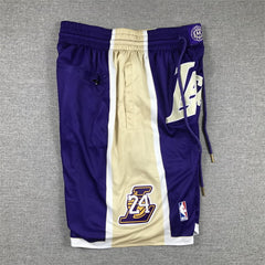 Kobe Bryant Los Angeles Lakers Hardwood Classic 1996-2016 Hall Of Fame Purple Shorts