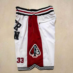 Kobe Bryant 33 Lower Merion White Shorts