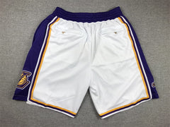 Los Angeles Lakers White Shorts - Association Edition