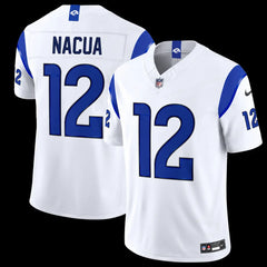 Los Angeles Rams Puka Nacua Fearsome White Stitched Limited Jersey