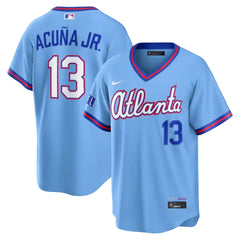 Braves Ronald Acuña Jr. Powder Blue 2026 City Connect Jersey Stitched