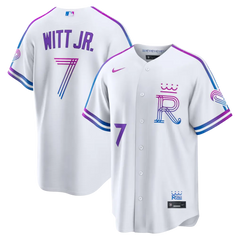 Kansas City Royals Bobby Witt Jr. White 2026 City Connect Jersey Stitched