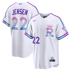 Kansas City Royals Carter Jensen White 2026 City Connect Jersey Stitched