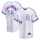 Kansas City Royals Jac Caglianone White 2026 City Connect Jersey Stitched