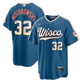 Milwaukee Brewers Jacob Misiorowski Mineral Blue 2026 City Connect Jersey Stitched