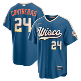 Milwaukee Brewers William Contreras Mineral Blue 2026 City Connect Jersey Stitched