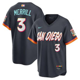 San Diego Padres Jackson Merrill Obsidian 2026 City Connect Jersey Stitched