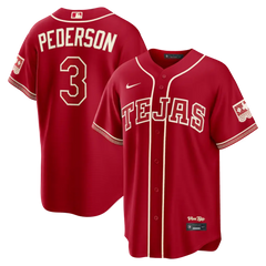Texas Rangers Joc Pederson Red 2026 City Connect Jersey Stitched