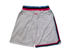 Miami Heat White Throwback Shorts