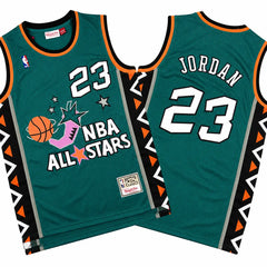 Michael Jordan 23 All Star Game 1996 Green Retro Jersey Stitched