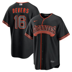 Giants Rafael Devers Black Alternate Jersey Stitched