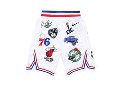 All Teams Logo Basketball Shorts White