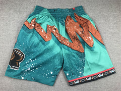 Vancouver Grizzlies Shorts Hardwood Classics 1998 Hyper Hoops - Turquoise