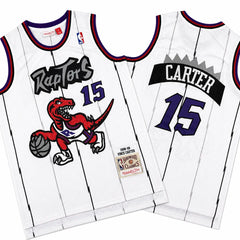 Vince Carter 15 Raptors White Throwback Jersey Stitched