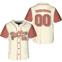 Personalized Vintage Team Name And Number Baseball Jersey