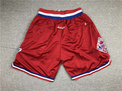 1991 All Star Game West Red Basketball Shorts
