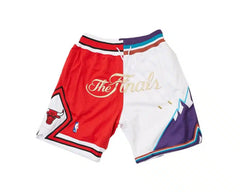 1997 Finals Bulls vs. Jazz Red/White Shorts