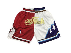 1997 Finals Bulls vs. Jazz Red/White Shorts