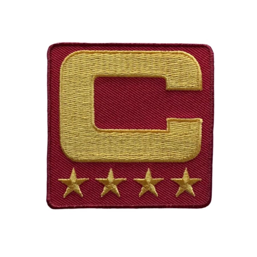 2025 Arizona Captain C Patch – Red with Gold Stars | Football Jersey & Hoodie Decoration