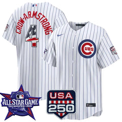 Pete Crow-Armstrong Chicago Cubs 2026 All-Star Stars & Stripes White Stadium Stitched Jersey
