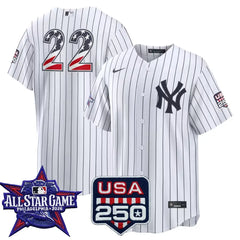 Ben Rice New York Yankees 2026 All-Star Stars & Stripes White Stadium Stitched Jersey