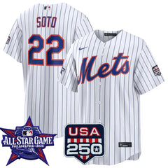 Juan Soto New York Mets 2026 All-Star Game White Stitched Jersey