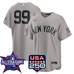 Aaron Judge New York Yankees 2026 All-Star Game Gray Stitched Jersey
