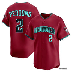 Diamondbacks Geraldo Perdomo Red Alternate Limited Jersey Stitched