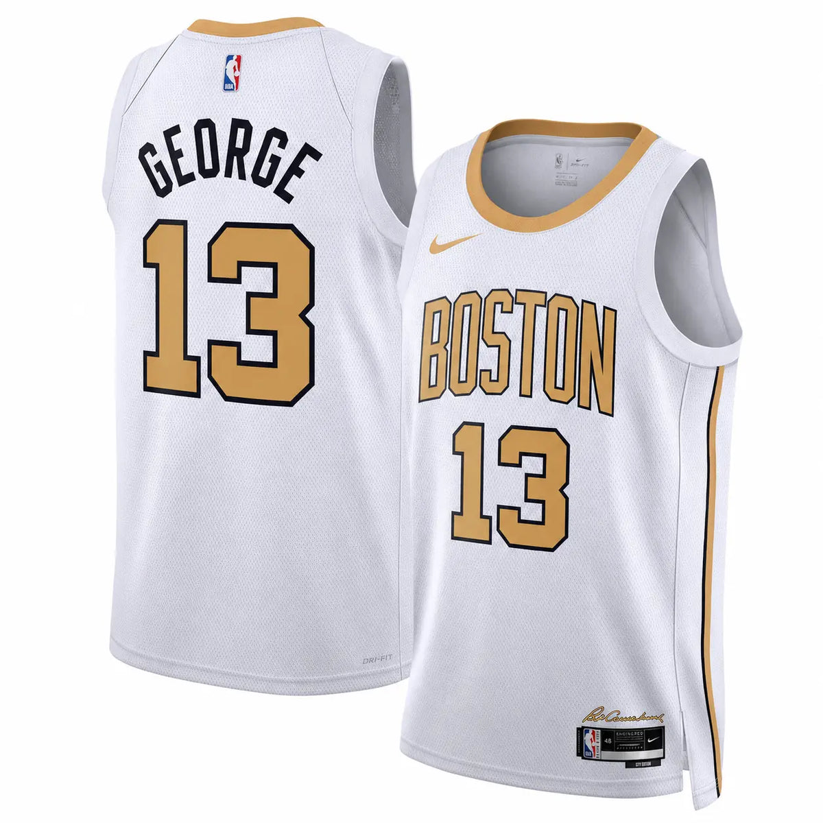 Celtics 2026 Paul George White City Edition Stitched Jersey