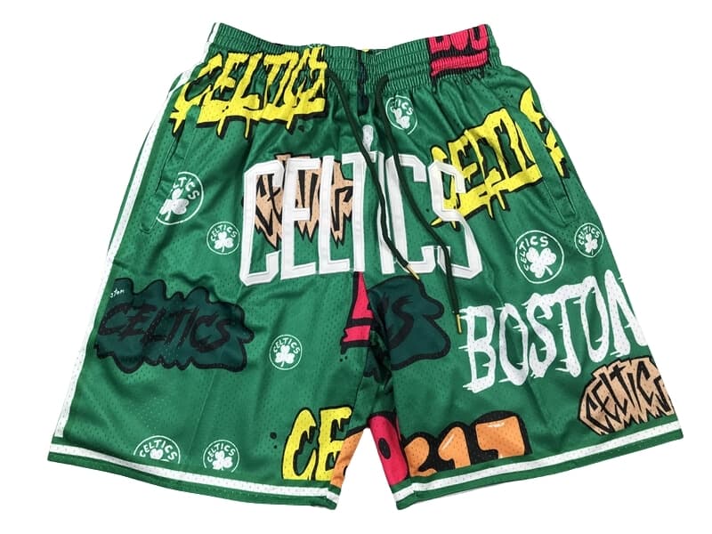Boston Celtics Slap Sticker Green Shorts