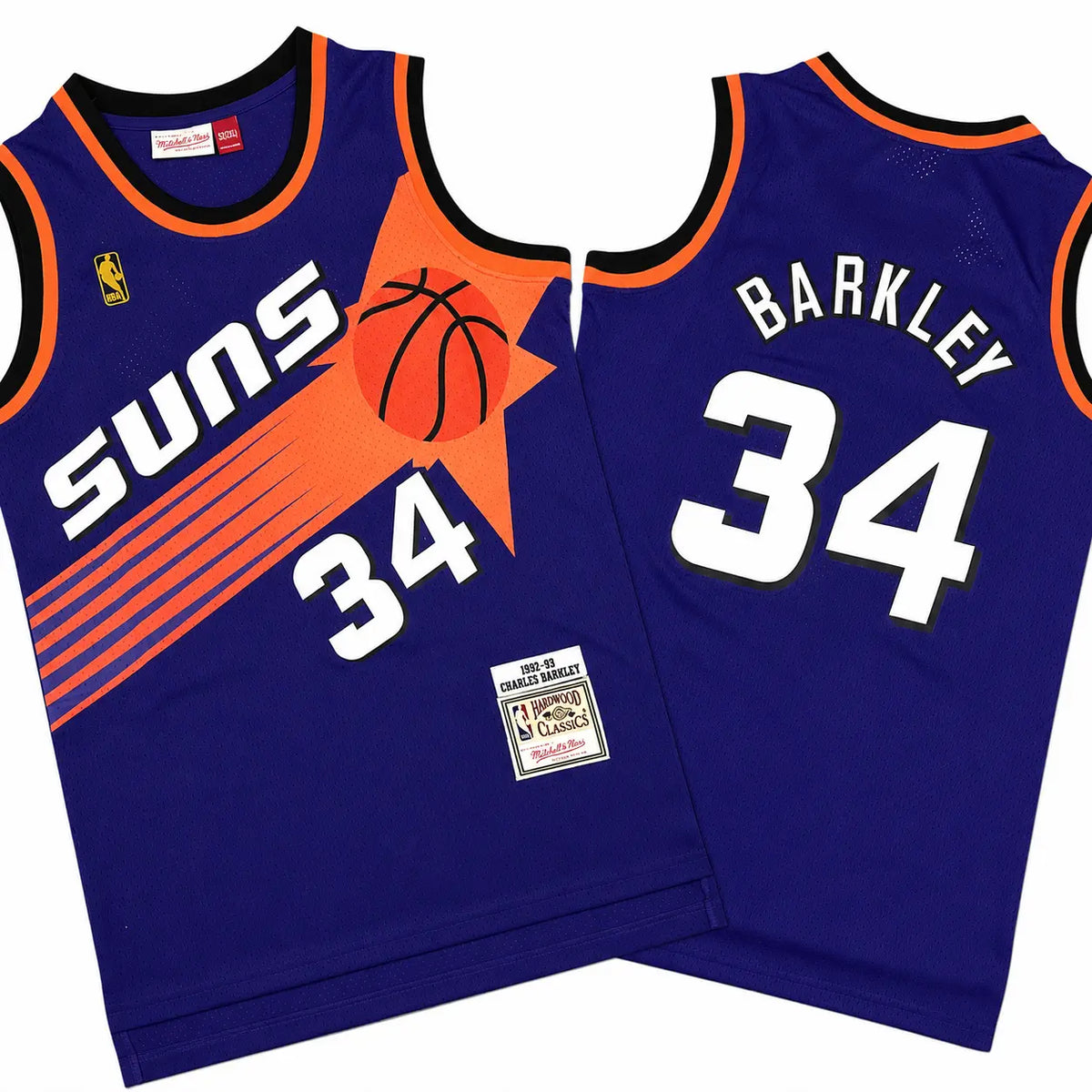 Charles Barkley 34 Phoenix Suns Purple 90s Stitched Jersey