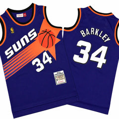 Charles Barkley 34 Phoenix Suns Purple 90s Stitched Jersey