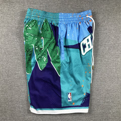 Charlotte Hornets Shorts Hardwood Classics Hyper Hoops