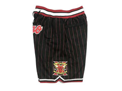 Chicago Bulls Black and Red Stripe “CHICAGO” Shorts