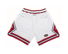 Chicago Bulls White Basketball Shorts