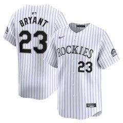 Rockies Kris Bryant White Home Limited Jersey Stitched