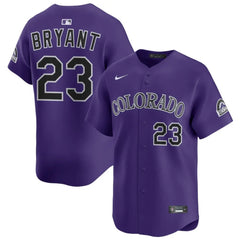 Rockies Kris Bryant Purple Limited  Jersey Stitched